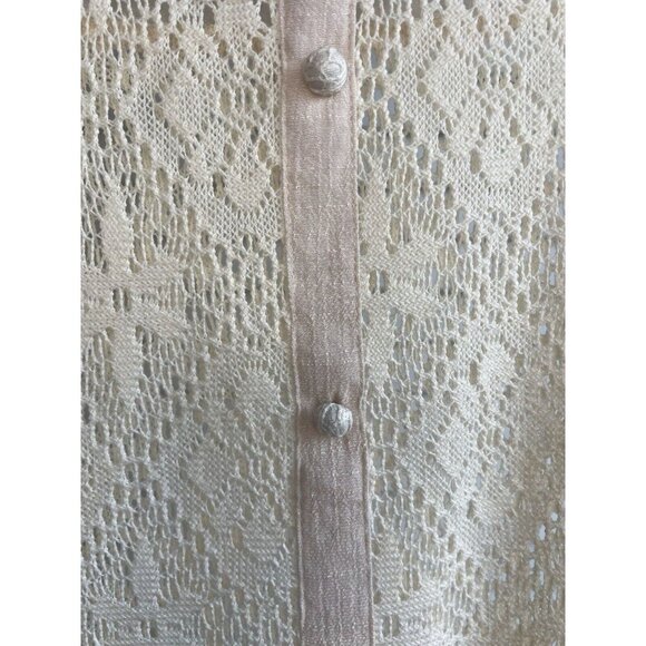 Altar'd State Sleeveless Lace Tank Buttons Women Sz M - Picture 4 of 10